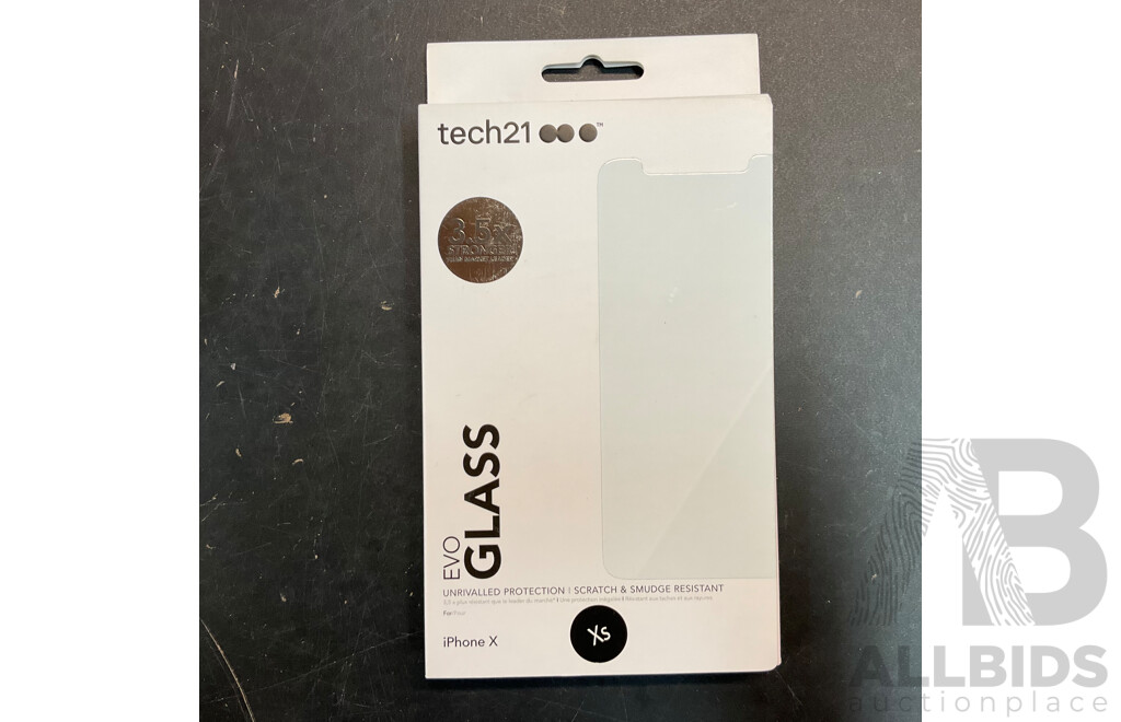 Tech21 Liberty Phone case  & EVO Glass Protector for  IPhone X/Xs , Iphone Xs MAX - Lot of 129