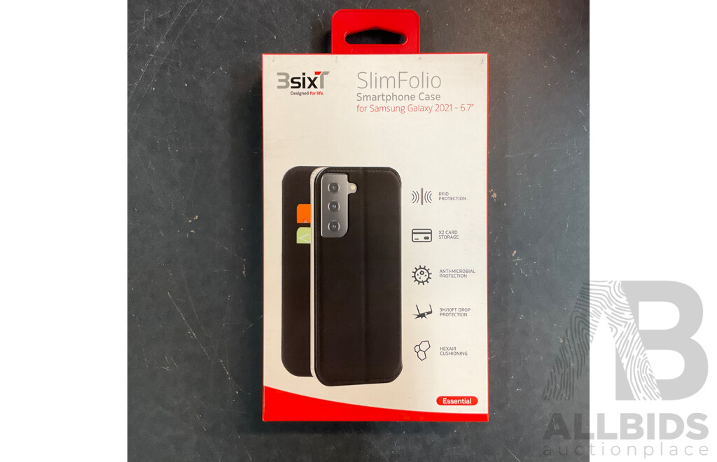 3SixT SlimFolio SmartPhone Case for Galaxy 2021 6.7inch - Lot of 63