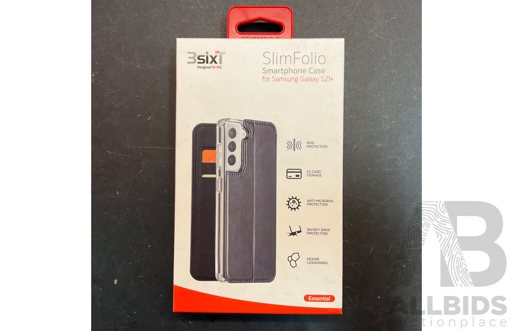 3SixT SlimFolio SmartPhone Case for Galaxy S21 Plus - Lot of 50