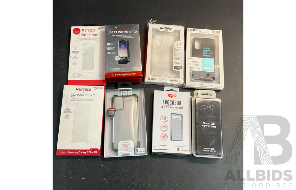 3SIXT, OTTER BOX, TECH21 & Assorted of Phone Case & Screen Protector for Samsung Galaxy, Google