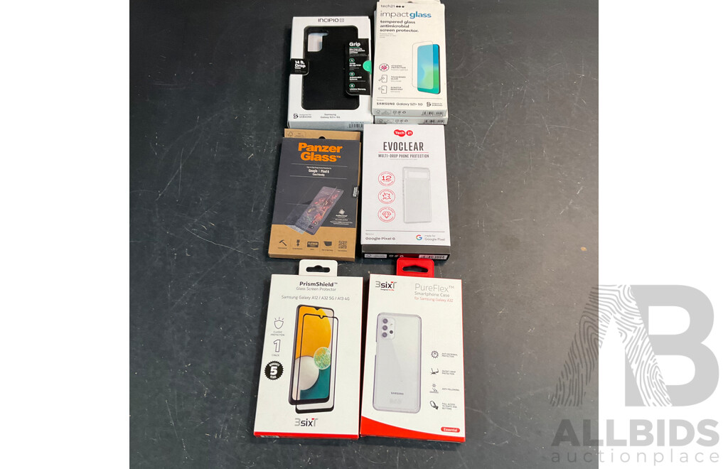 OTTER BOX, 3SIXT & Assorted of Phone Case & Screen Protector for Samsung Galaxy, Google