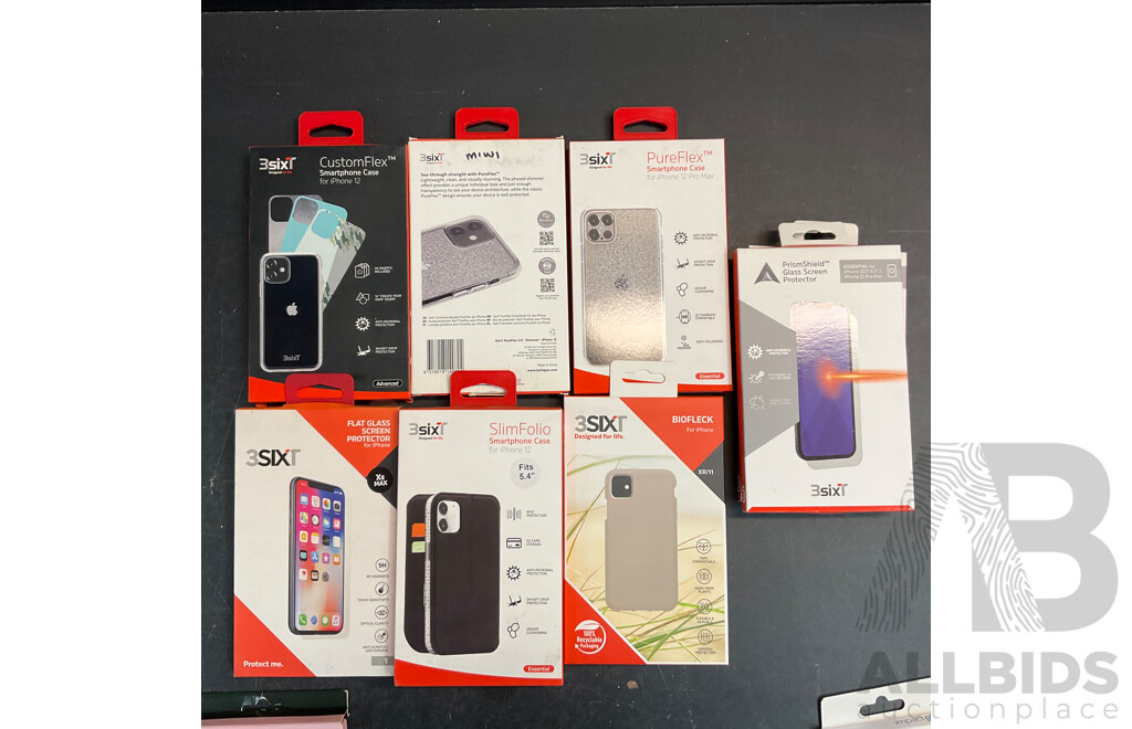 TECH21, INVISIBLE SHIELD, 3SIXT & Assorted of Phone Case & Screen Protector for APPLE Iphone