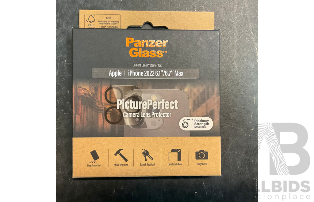 PANZER GLASS Camera Protector for IPHONE 14 Pro and 14 Pro Max - Lot of 120