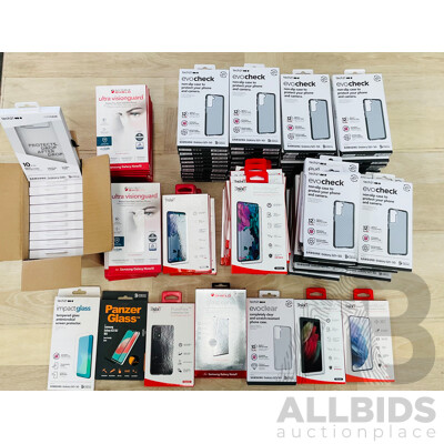 TECH21,3SIXT, INVISBLE SHIELD & Assorted of Phone Case & Screen Protector for Galaxy S21 Series, Note 10 and More