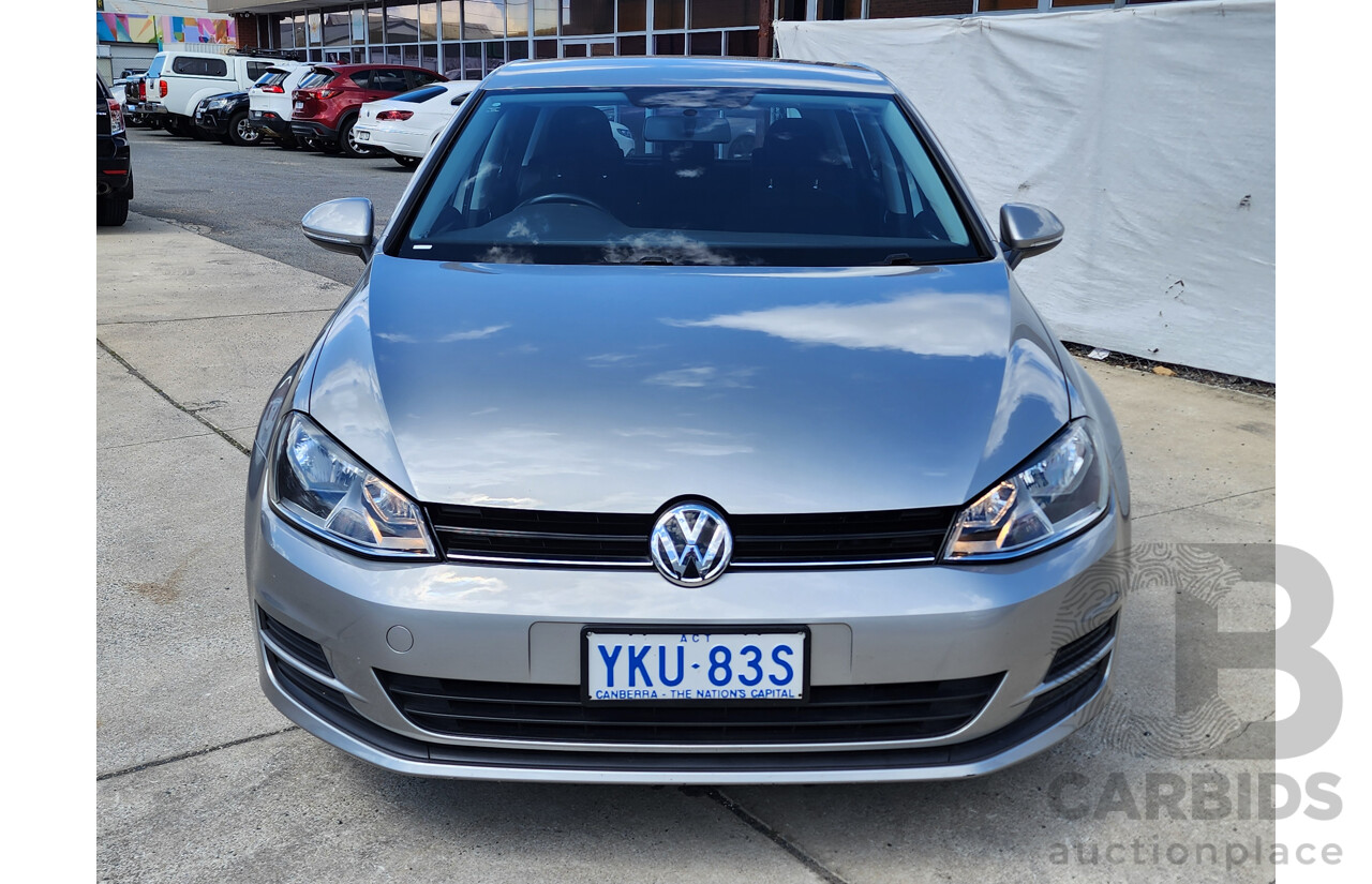 5/2015 Volkswagen Golf 90 TSI AU MY15 5d Hatchback Silver Or Chrome 1.4L