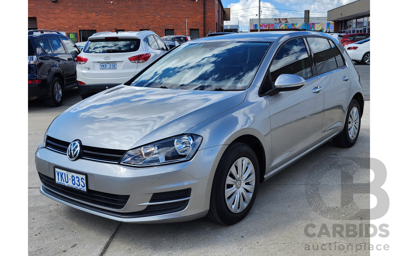 5/2015 Volkswagen Golf 90 TSI AU MY15 5d Hatchback Silver Or Chrome 1.4L