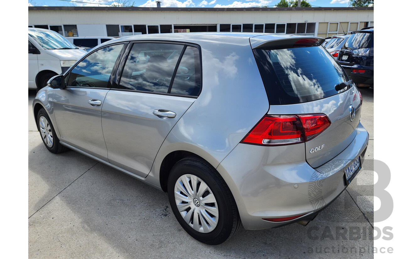 5/2015 Volkswagen Golf 90 TSI AU MY15 5d Hatchback Silver Or Chrome 1.4L