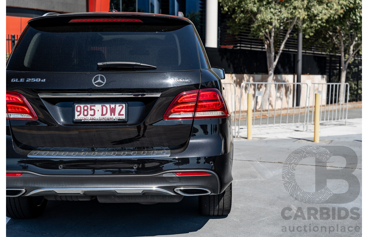 11/2016 Mercedes Benz GLE250d AMG Package (AWD) 166 4d Wagon Obsidian Black Turbo Diesel 2.1L