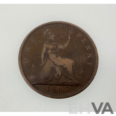 Great Britain 1867 QV Penny