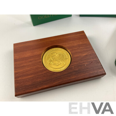 Australian RAM 1988 Bicentennial Commemorative Medallion and Perth Mint Gold Plated Medallion