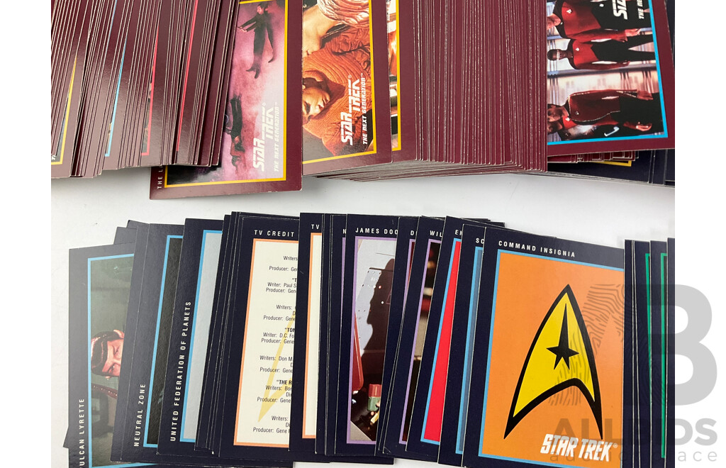 Star Trek Master Series Trading Cards with 1991 25th Anniversary Series One and Two