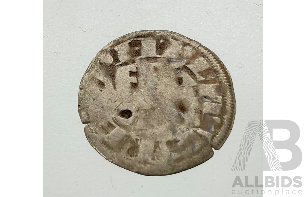 France 1180-1223 One Silver Denier Coin, Philip II Augustus