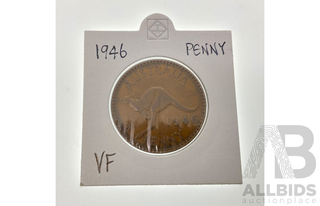 Australian 1946 KGVI Penny