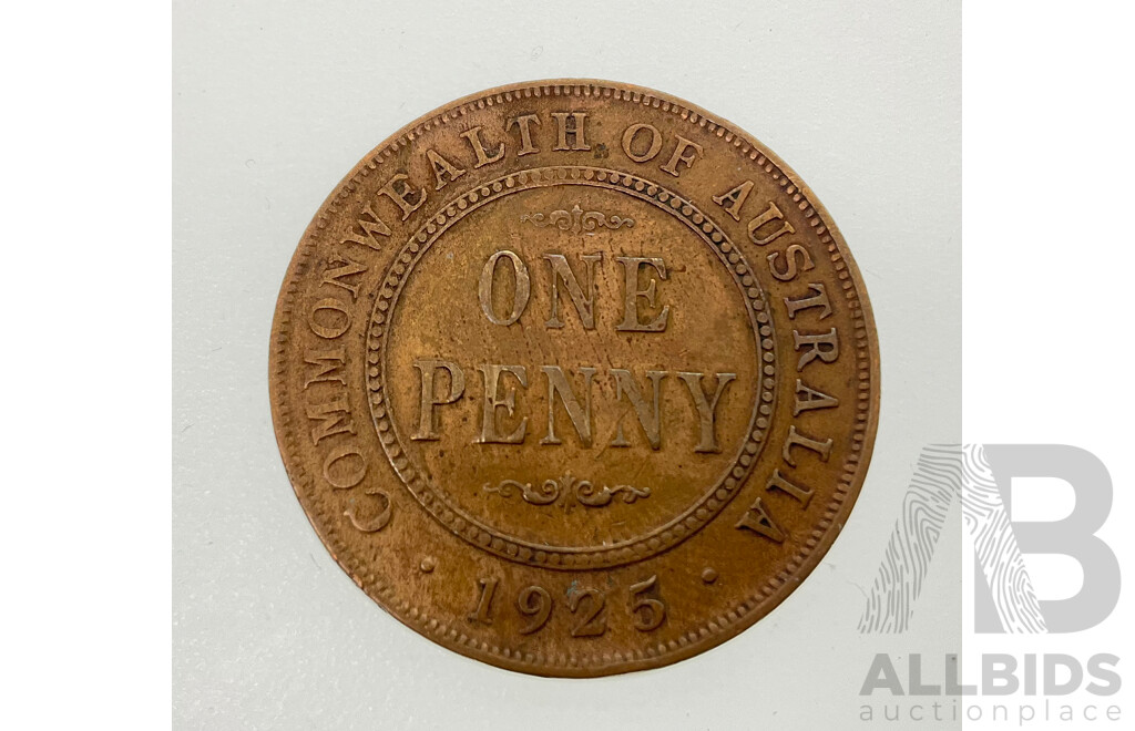 Australian 1925 KGV Penny