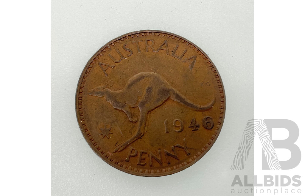 Australian 1946 KGVI Penny
