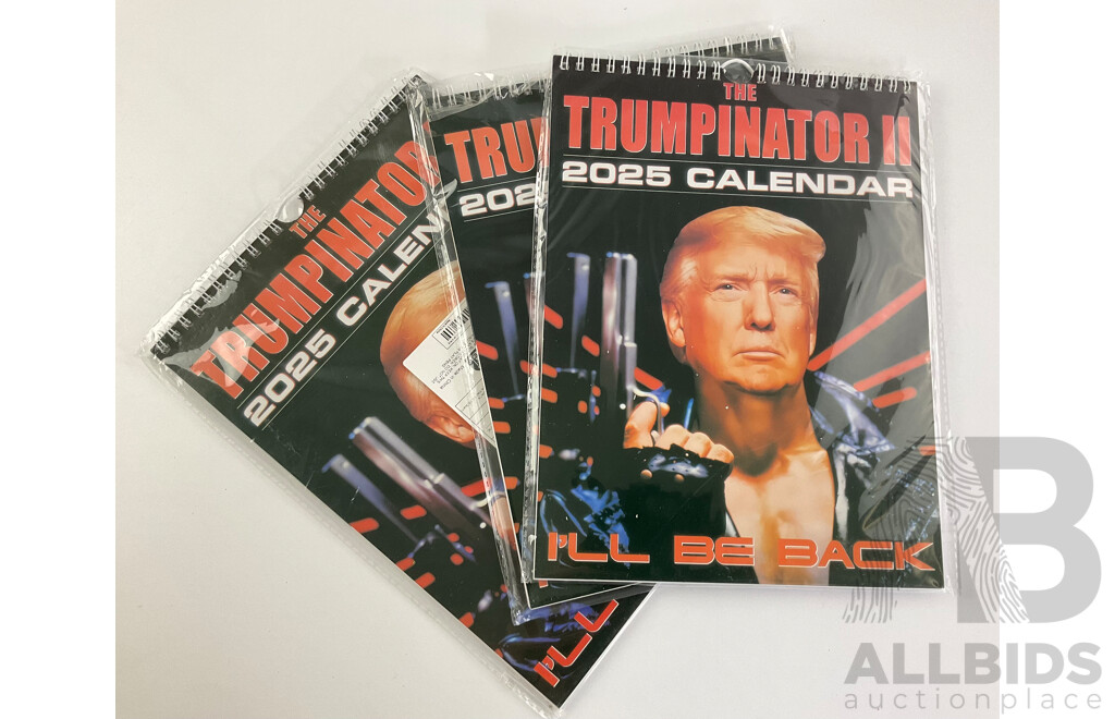 Three 2025 'Trumpinator II' Wall Calenders