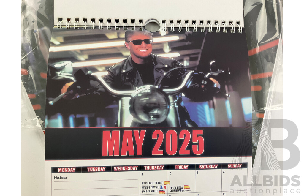 Three 2025 'Trumpinator II' Wall Calenders