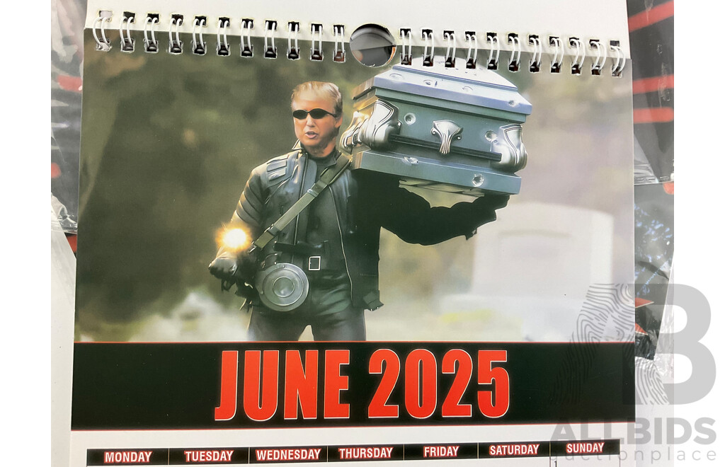 Three 2025 'Trumpinator II' Wall Calenders