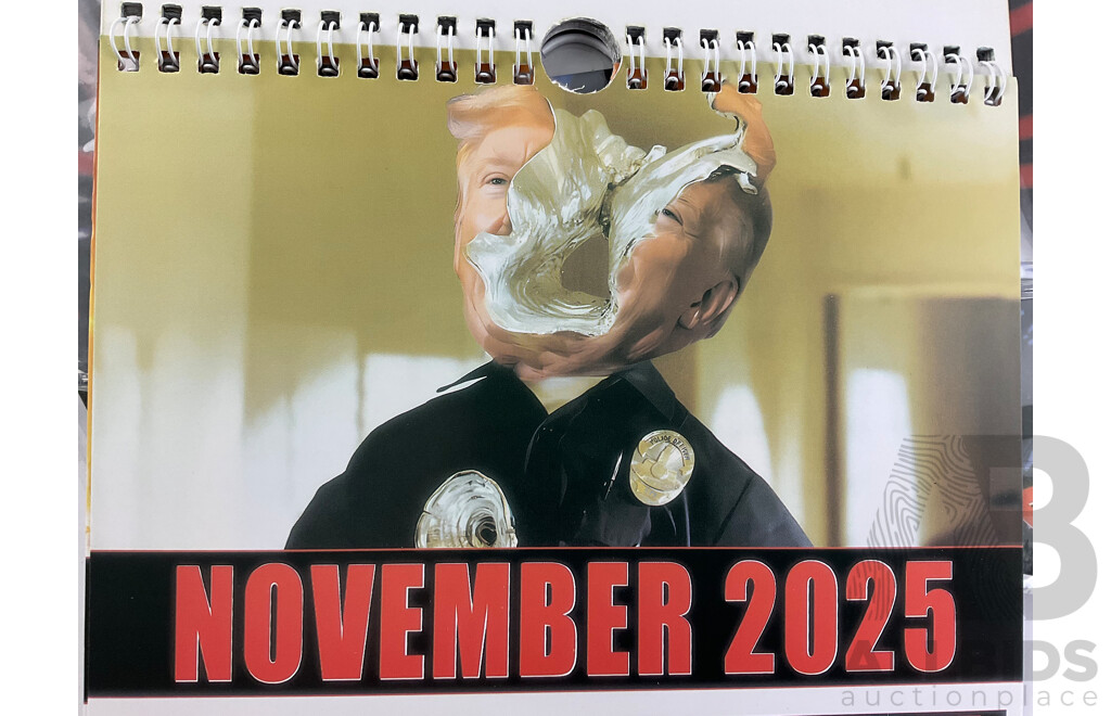Three 2025 'Trumpinator II' Wall Calenders