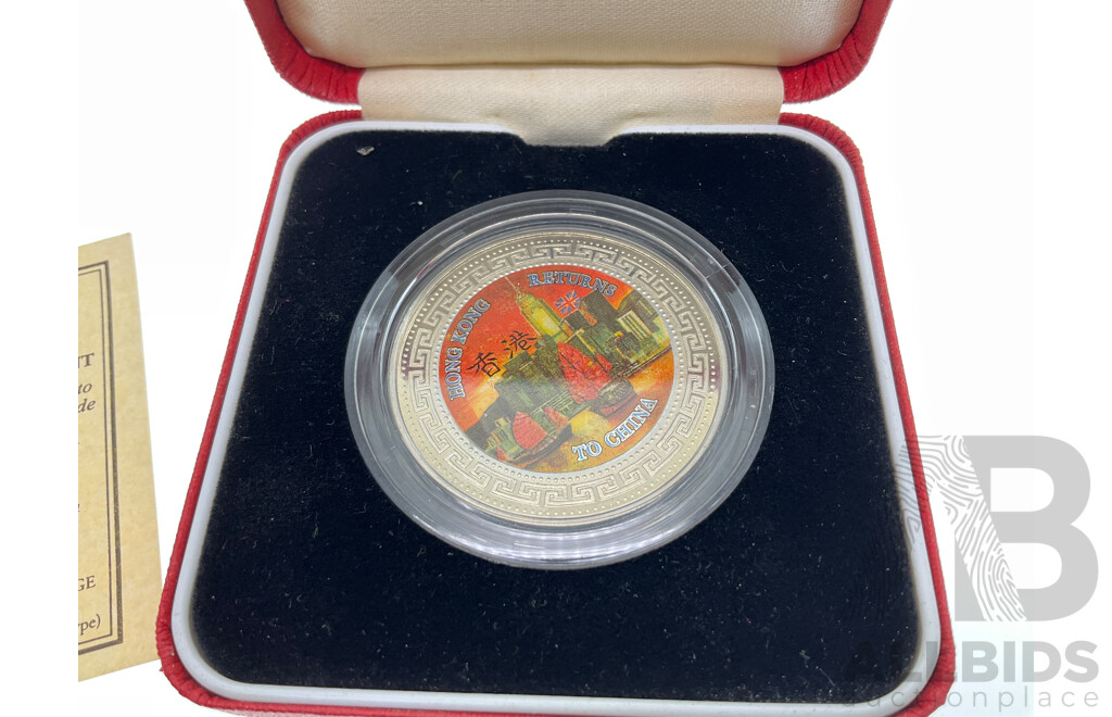 British Royal Mint 1997 Trade Dollar, Hong Kong Returns to China