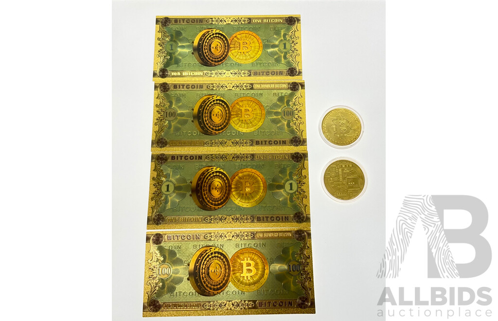 2013 Novelty Bitcoin Medallions and Notes