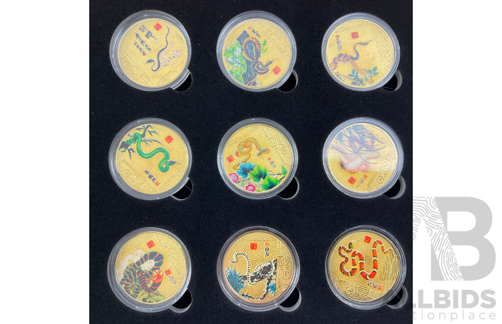 Chinese Lunar Year of the Snake Fifteen Coin Set