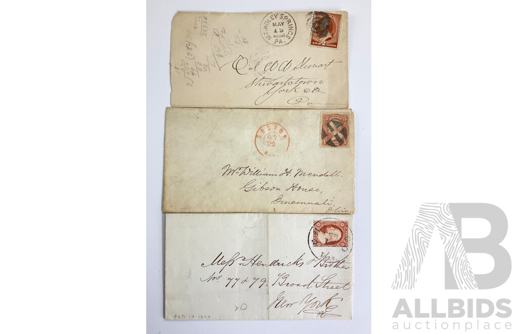 USA 1857-1861 Washington Stamps, Rose, Red Brown, Type III