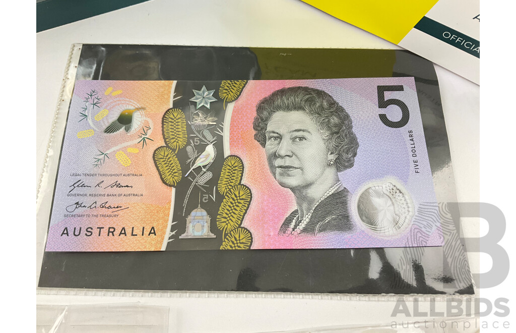 Australian Silver Predecimal Coins, Three Florins, Three Shillings, Four 2023/24 AFL One Dollars, 2016 Five Dollar Next Gen Fraser/Evans, 2016 Olympic Coin Set