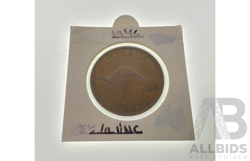 Australian 1946 KGVI Penny