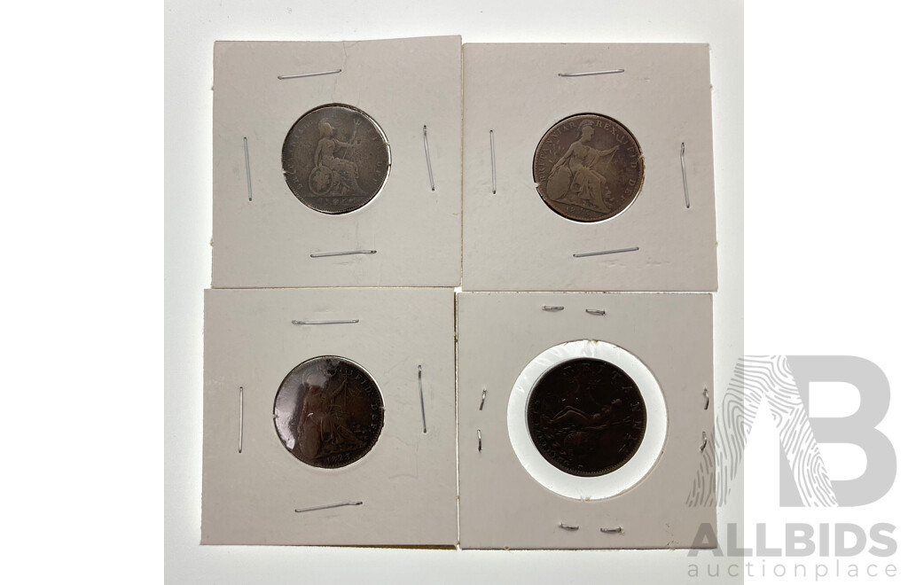 United Kingdom Farthings Including 1799, 1823, 1825, 1826