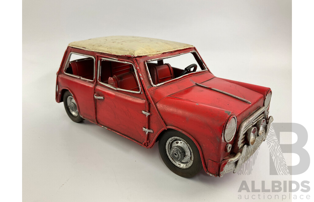 Steel Display Cars, Morris Mini and Sports Coupe