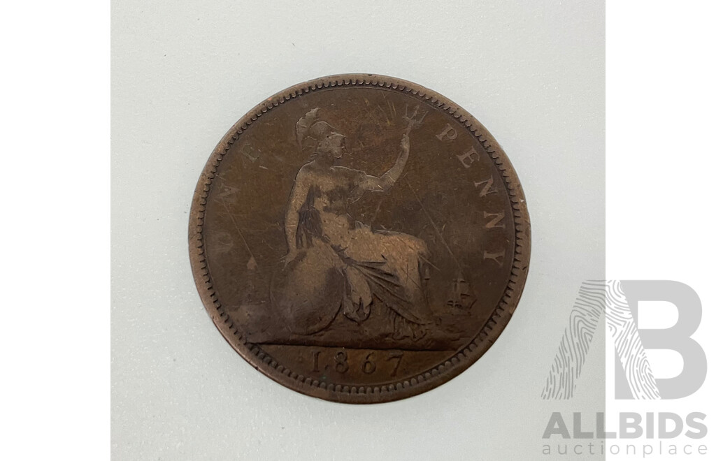 Great Britain 1867 QV Penny