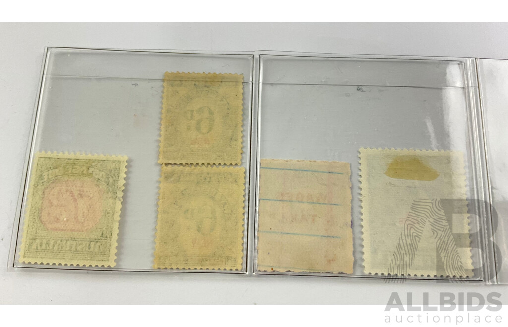 Australian Predecimal Stamps Including Tasmania Stamp Duty/Wage Tax, NSW Tax Installment, Postage Due 7d and 1963 Red Cross