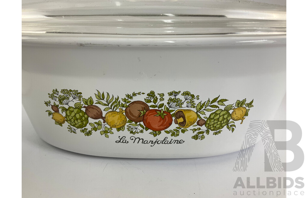 Vintage Corning Ware Spice of Life Cassarole Dishes with Lids