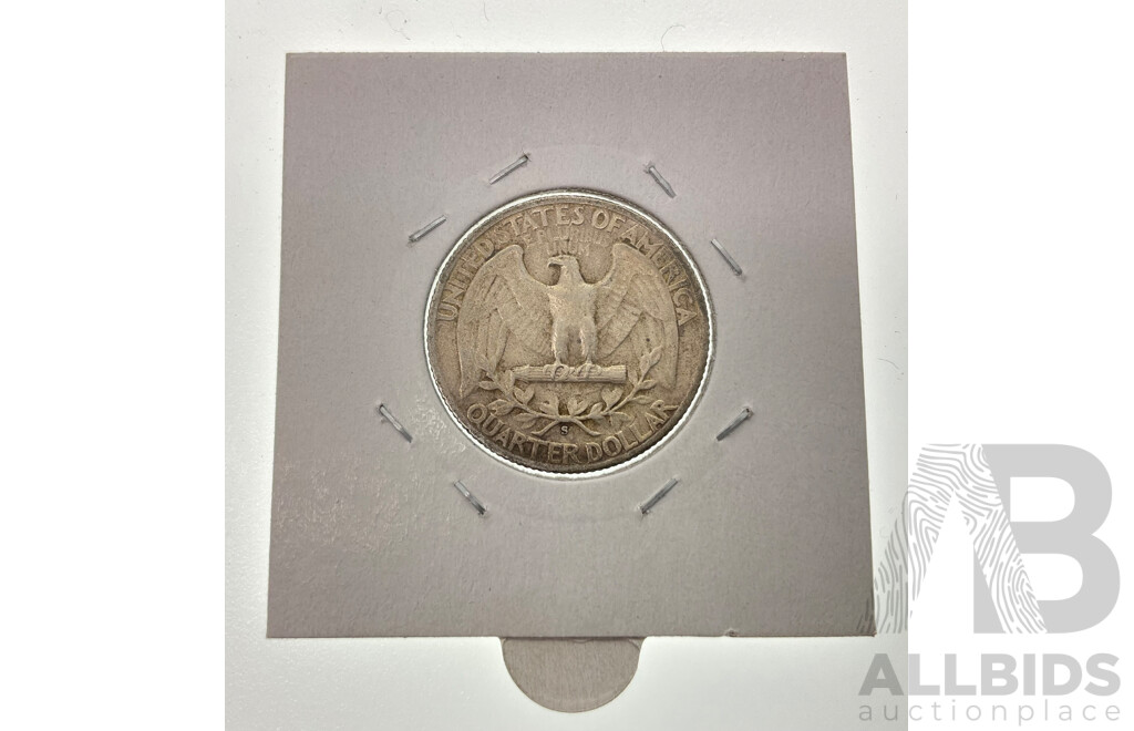 USA 1942 Silver Quarter, San Fransisco Mint .900