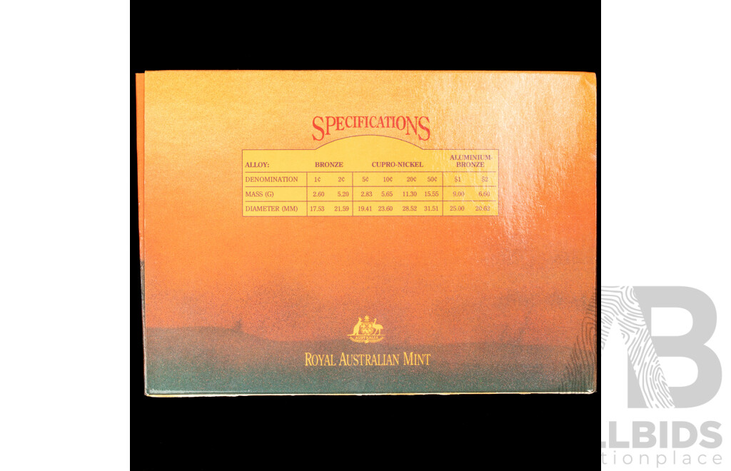 Australian RAM 1989 Eight Proof Coin Set