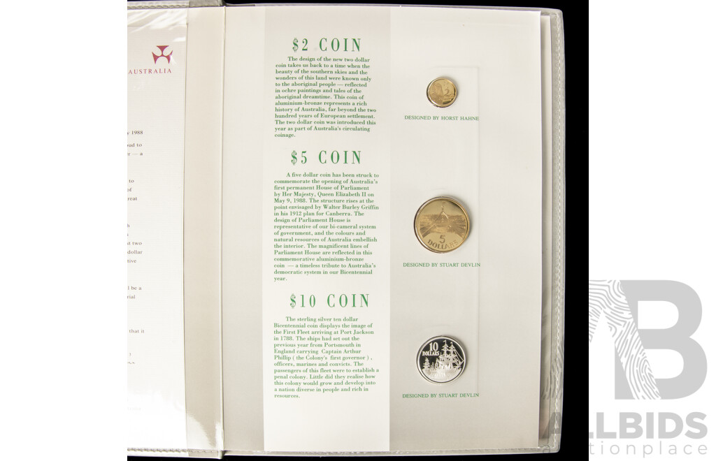 Australian RAM 1988 Coin and Note Collection Folder