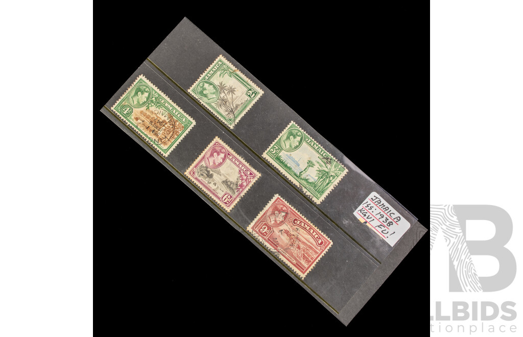 Jamaica 1938 KGVI Stamp Set