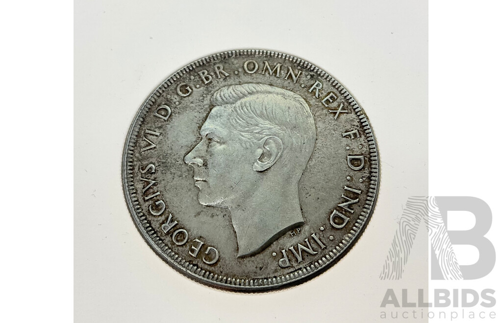 Australian 1937 Silver Crown Coin .925