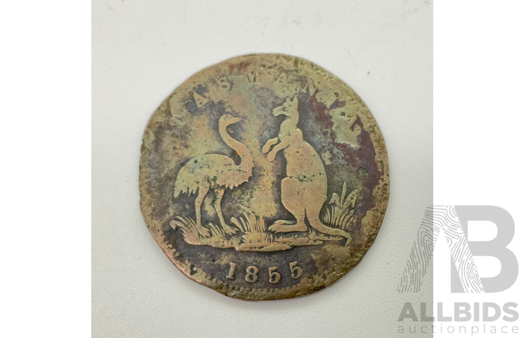 Australiain 1855 Tasmania, Lewis Abrahams Draper Penny