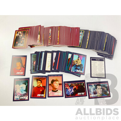 Star Trek Master Series Trading Cards with 1991 25th Anniversary Series One and Two