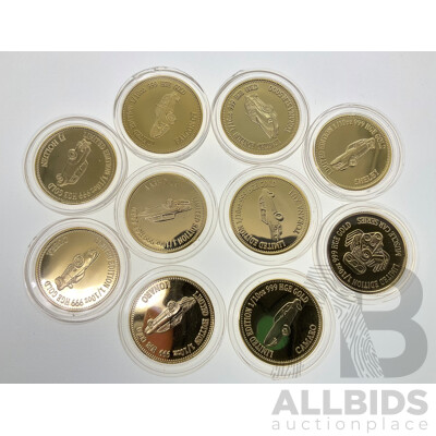 Commemorative Classic/Muscle Car Coins Including Torana SLR 5000, XU1, Camaro, FJ Holden, Corvette, Shelby, Cobra, Falcon GT, Monaro, 1957 Chevy