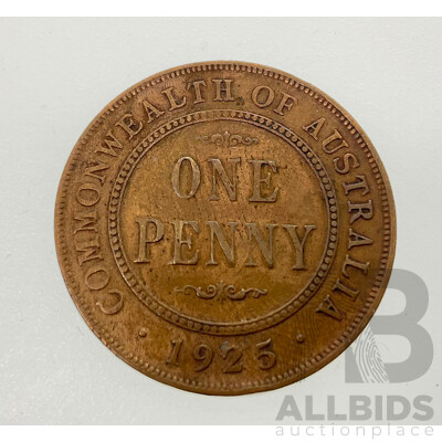 Australian 1925 KGV Penny