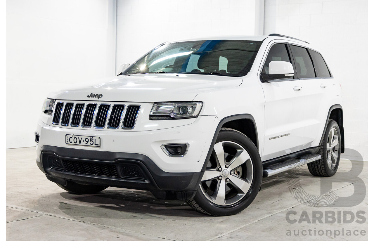 7/2013 Jeep Grand Cherokee Laredo (4x4) WK MY14 4d Wagon Bright White Turbo Diesel 3.0L