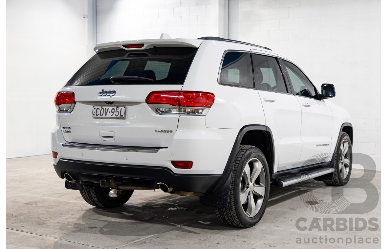 7/2013 Jeep Grand Cherokee Laredo (4x4) WK MY14 4d Wagon Bright White Turbo Diesel 3.0L