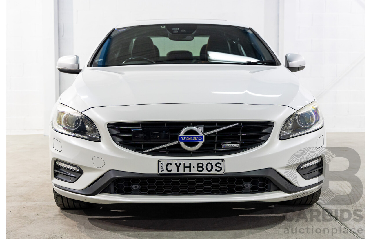 3/2015 Volvo S60 T5 R-Design F MY15 4d Sedan Crystal White Pearl Turbo 2.0L