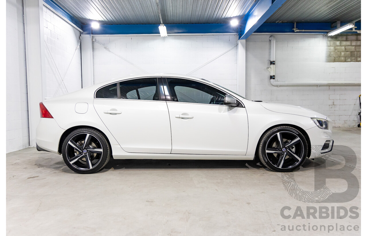 3/2015 Volvo S60 T5 R-Design F MY15 4d Sedan Crystal White Pearl Turbo 2.0L