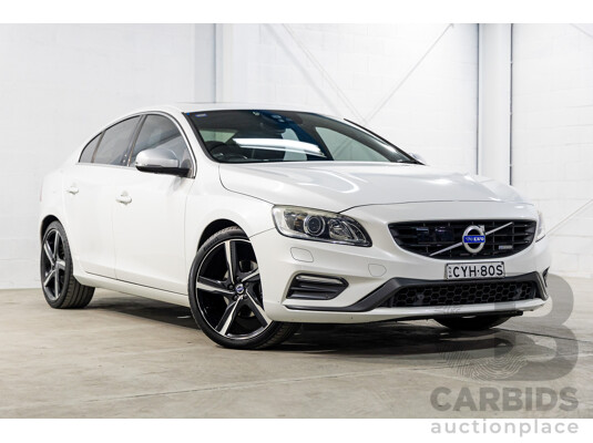 3/2015 Volvo S60 T5 R-Design F MY15 4d Sedan Crystal White Pearl Turbo 2.0L