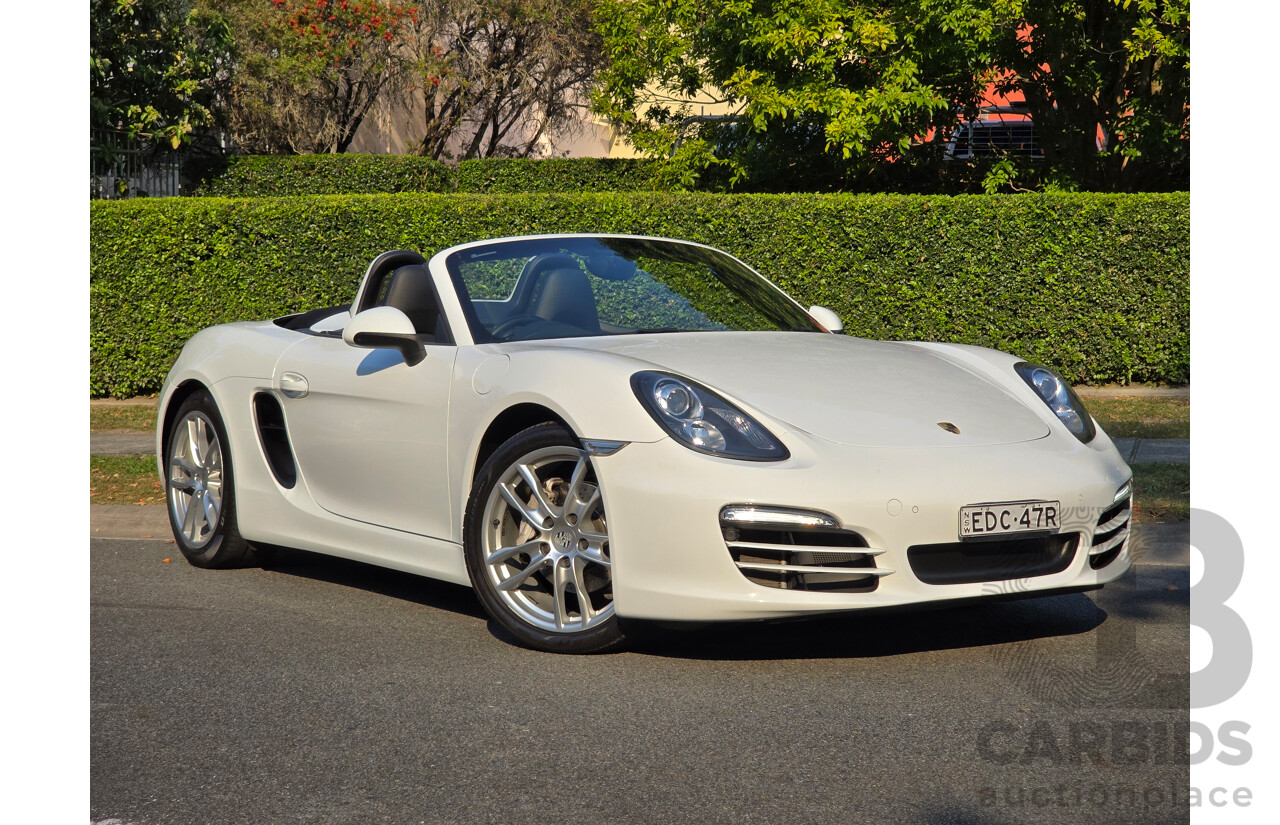 4/2014 Porsche Boxster 981 MY14 2d Roadster White 2.7L