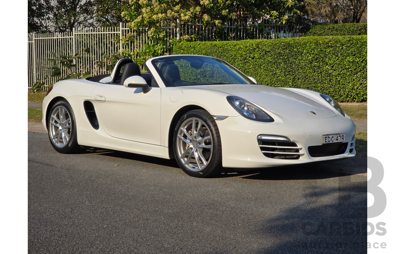 4/2014 Porsche Boxster 981 MY14 2d Roadster White 2.7L